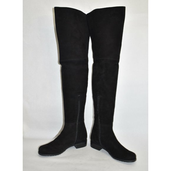 CELEBS $900 STUART WEITZMAN Hilo Thigh High OTK Boot BLACK suede 8 (JB6) - Picture 6 of 10